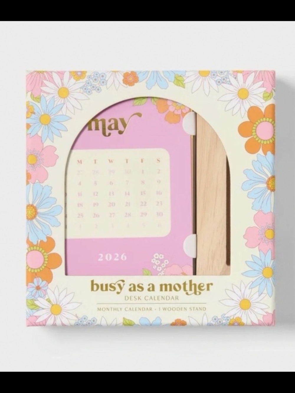 Mother's nwt Day 2026-2027 Desktop Calendar 6.42"x6.3'